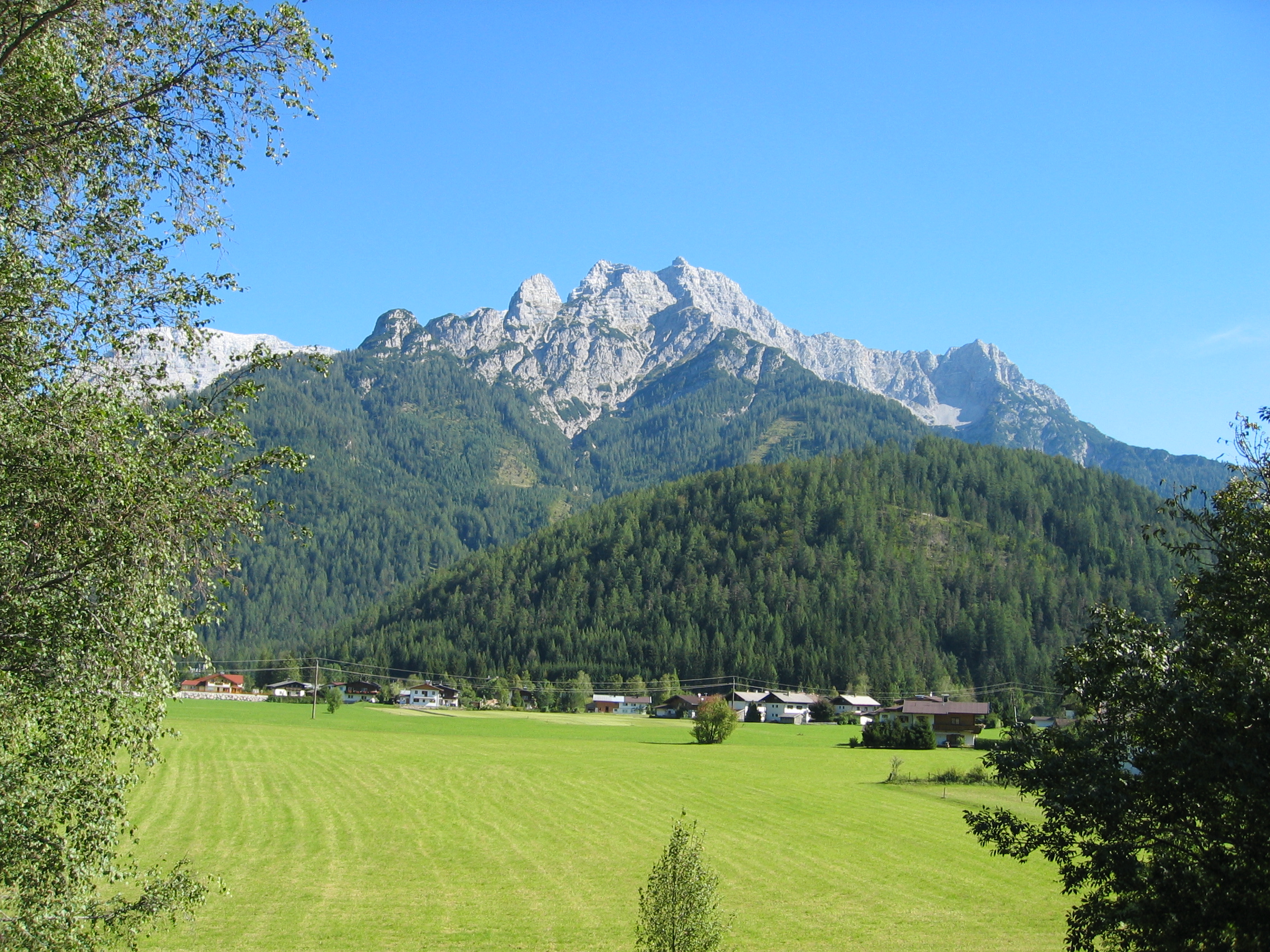 Loferer Steinberge, aufgenommen w&auml;hrend der Heimfahrt