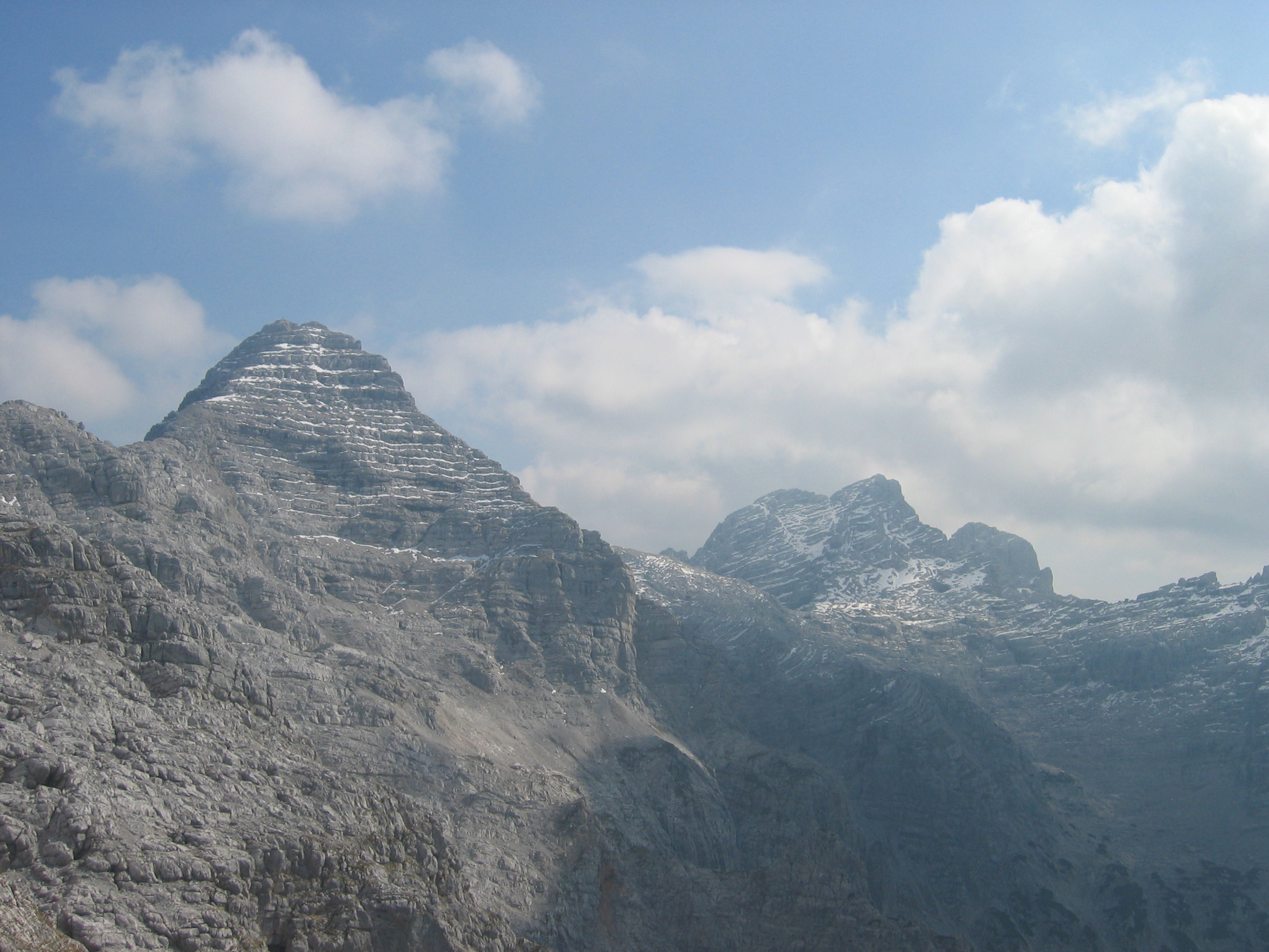 R&uuml;ckblick zum Mitterhorn (links)