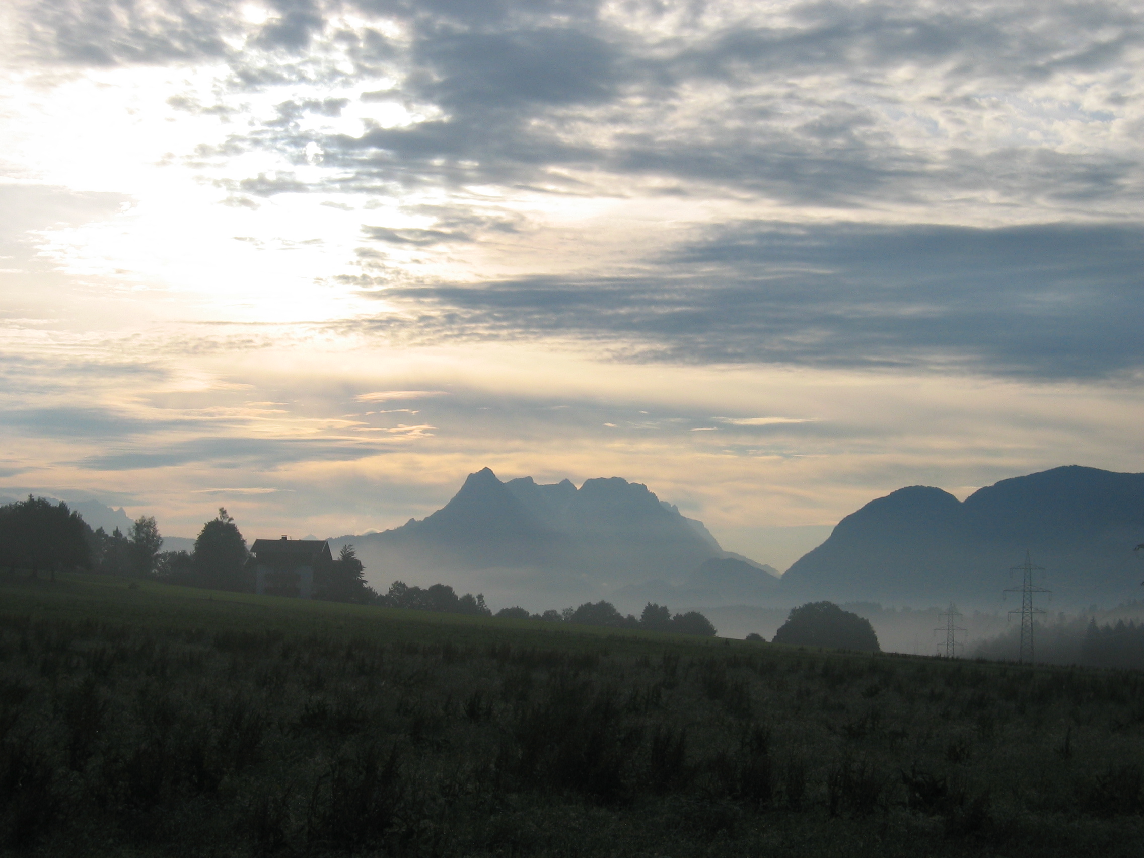 Nebelschwaden im Inntal