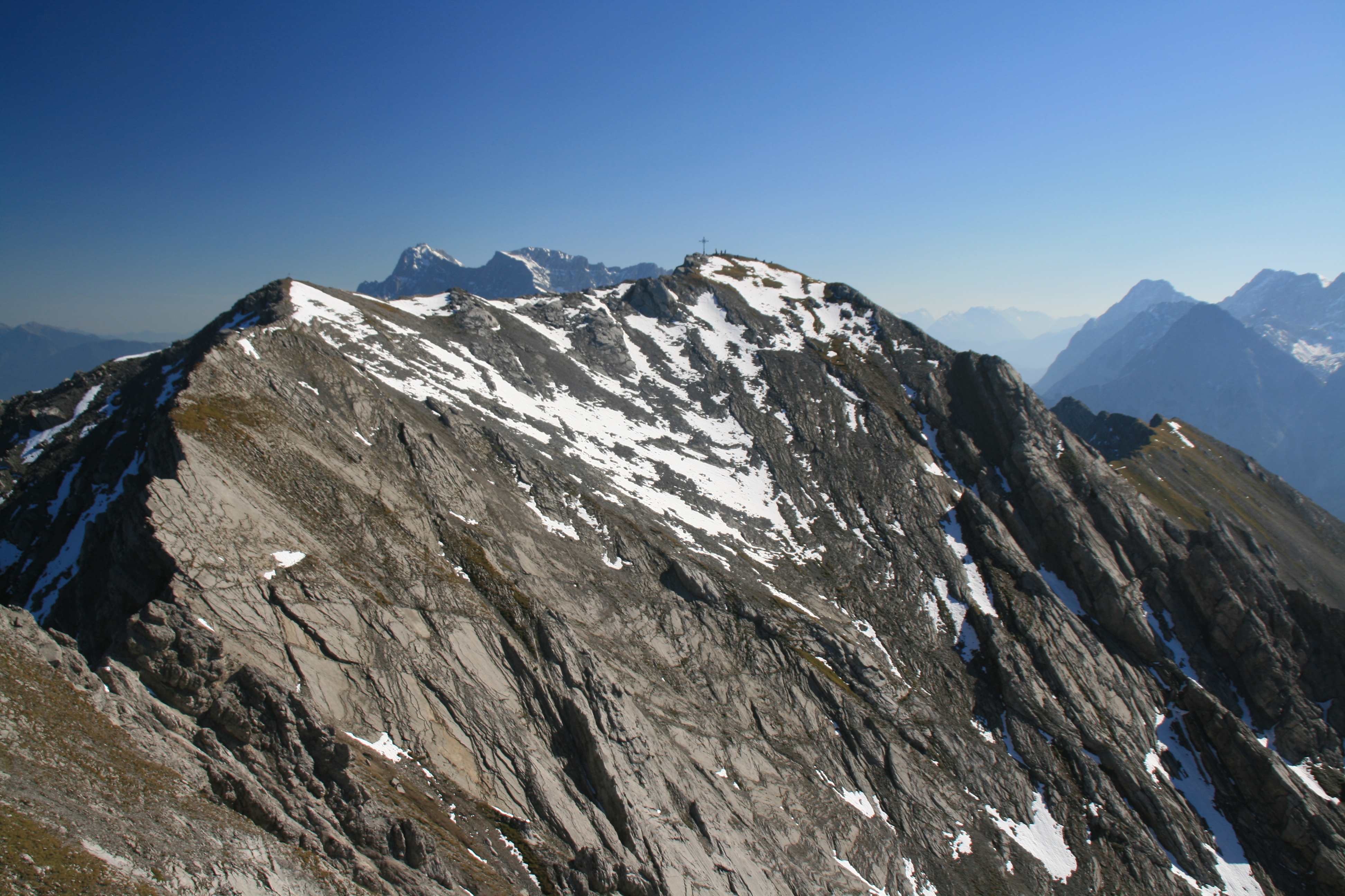 Rückblick zum Hauptgipfel