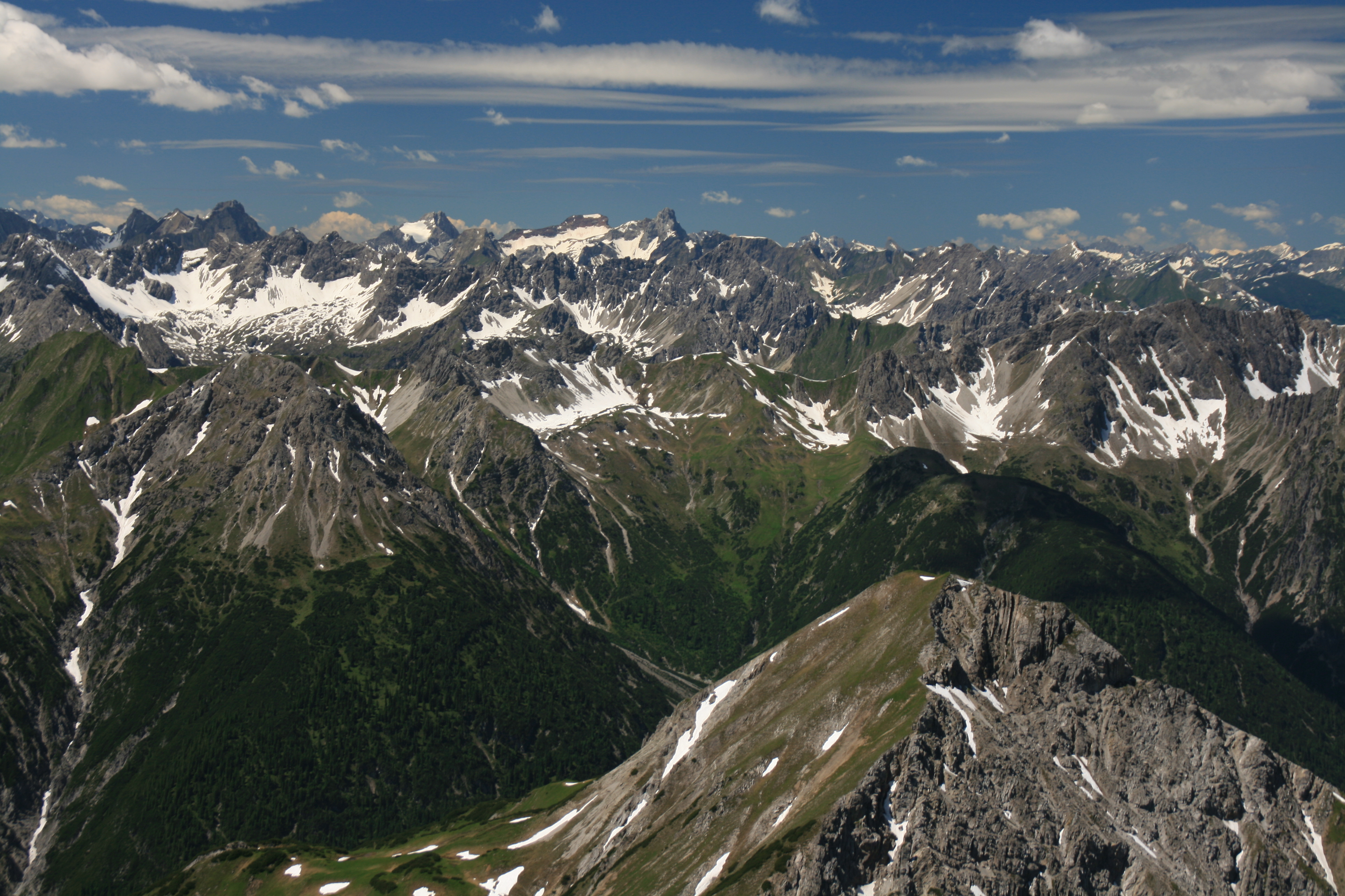 Lechtaler Prominenz (Freispitze, Vorderseespitze, Feuerspitze, Holzgauer Wetterspitze)