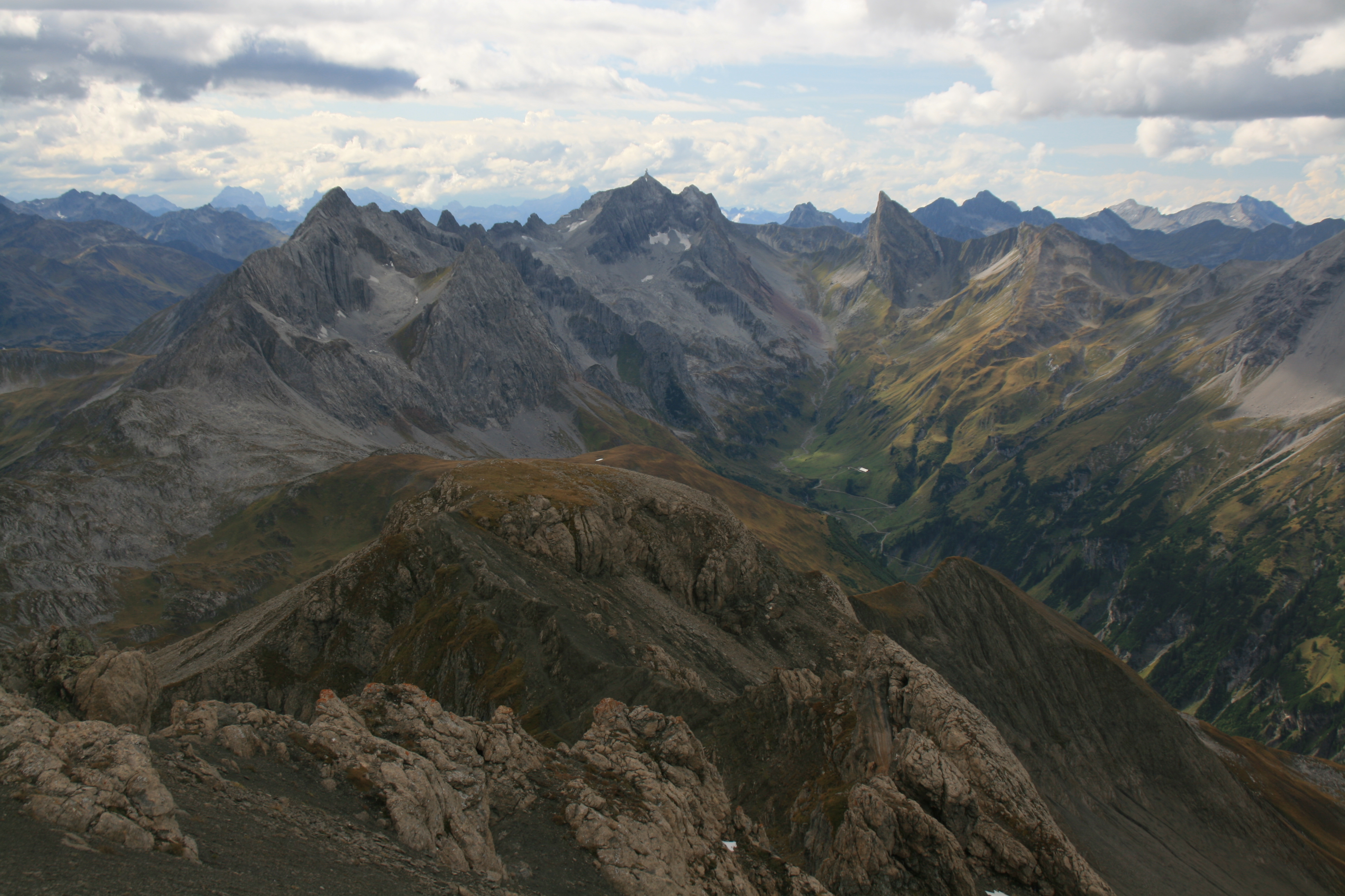 Weißschrofenspitze, Valluga, Roggspitze