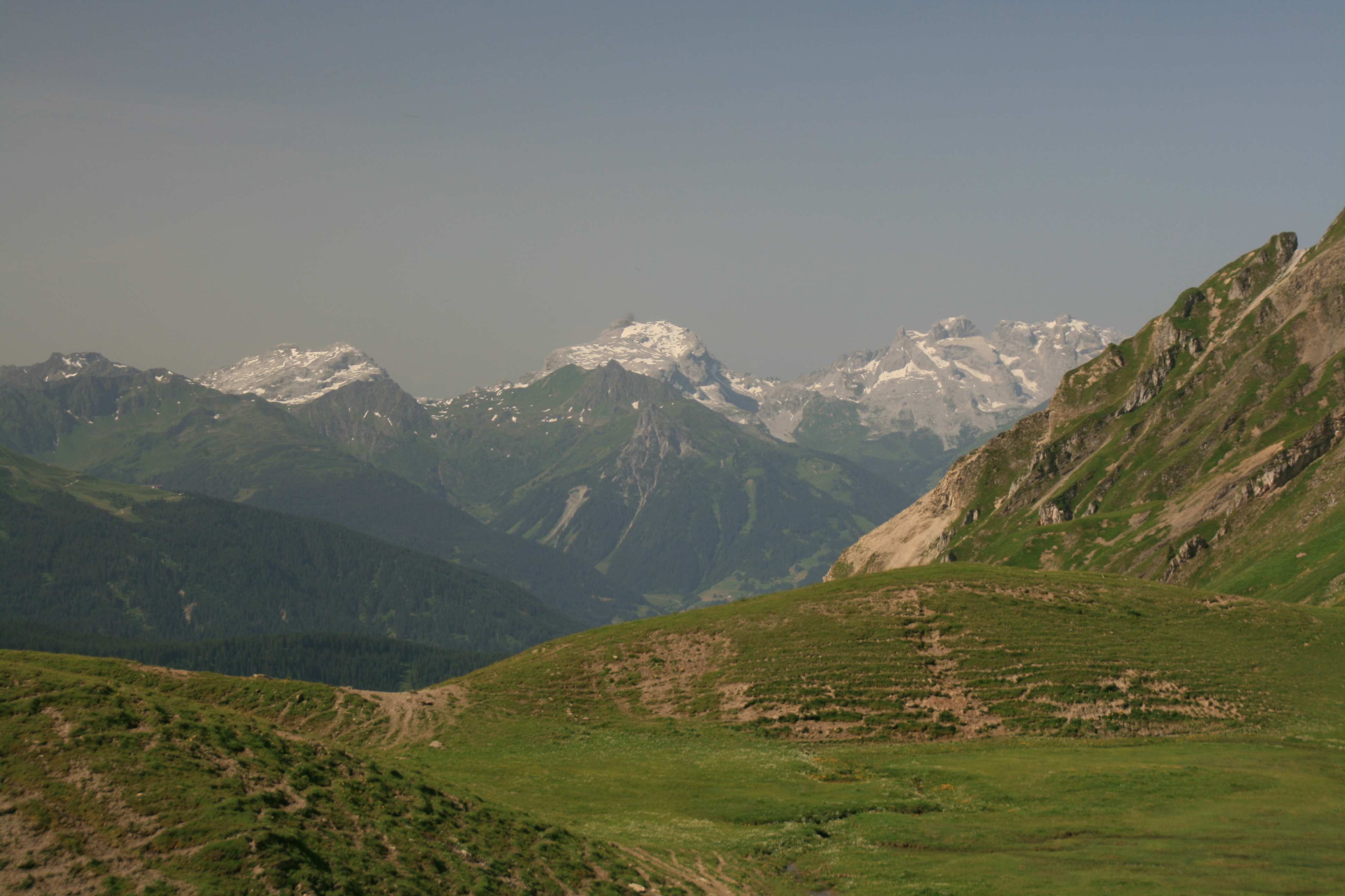 Blick ins Rätikon (Sulzfluh, Drei Türme)