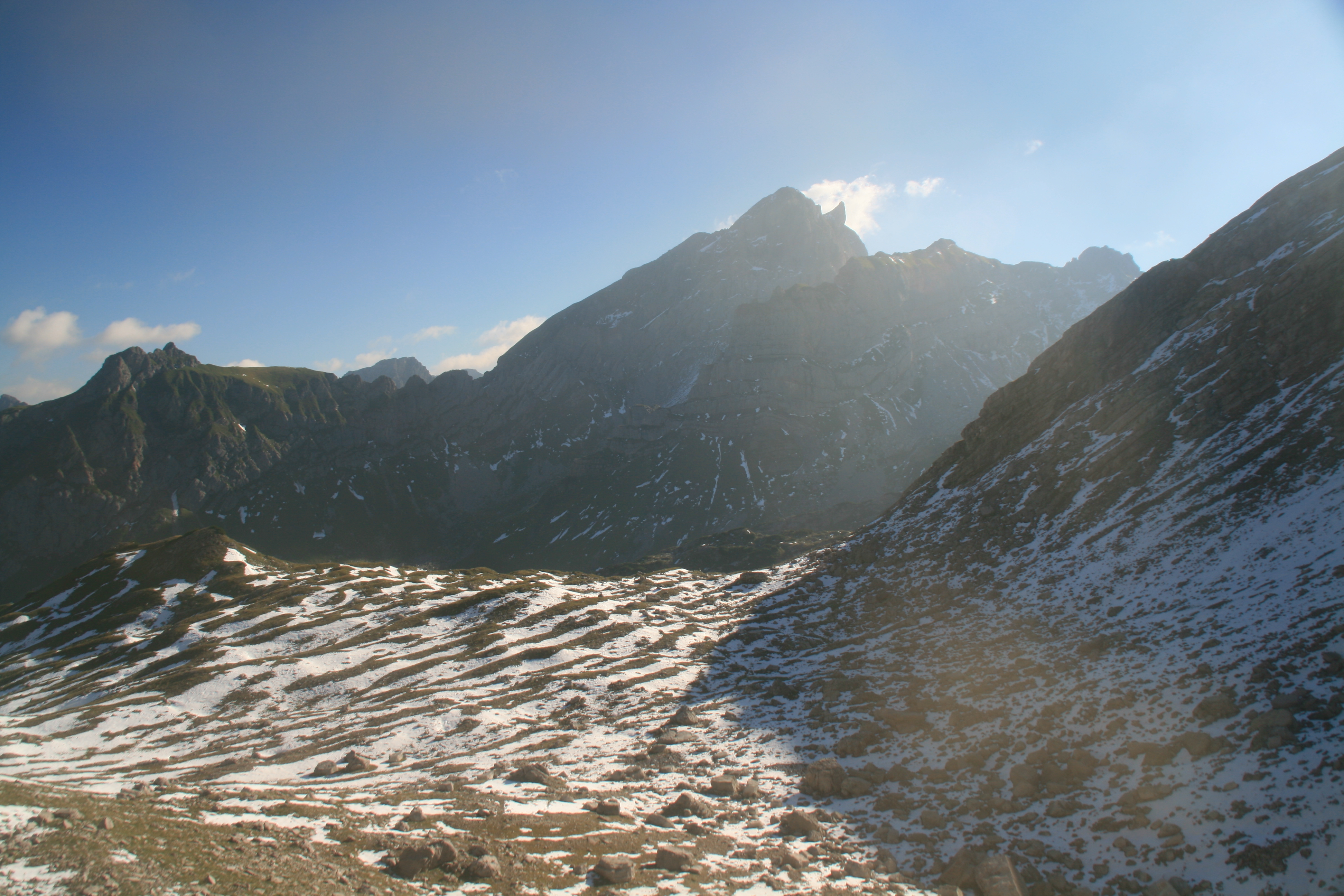 Rückblick zur Roten Wand