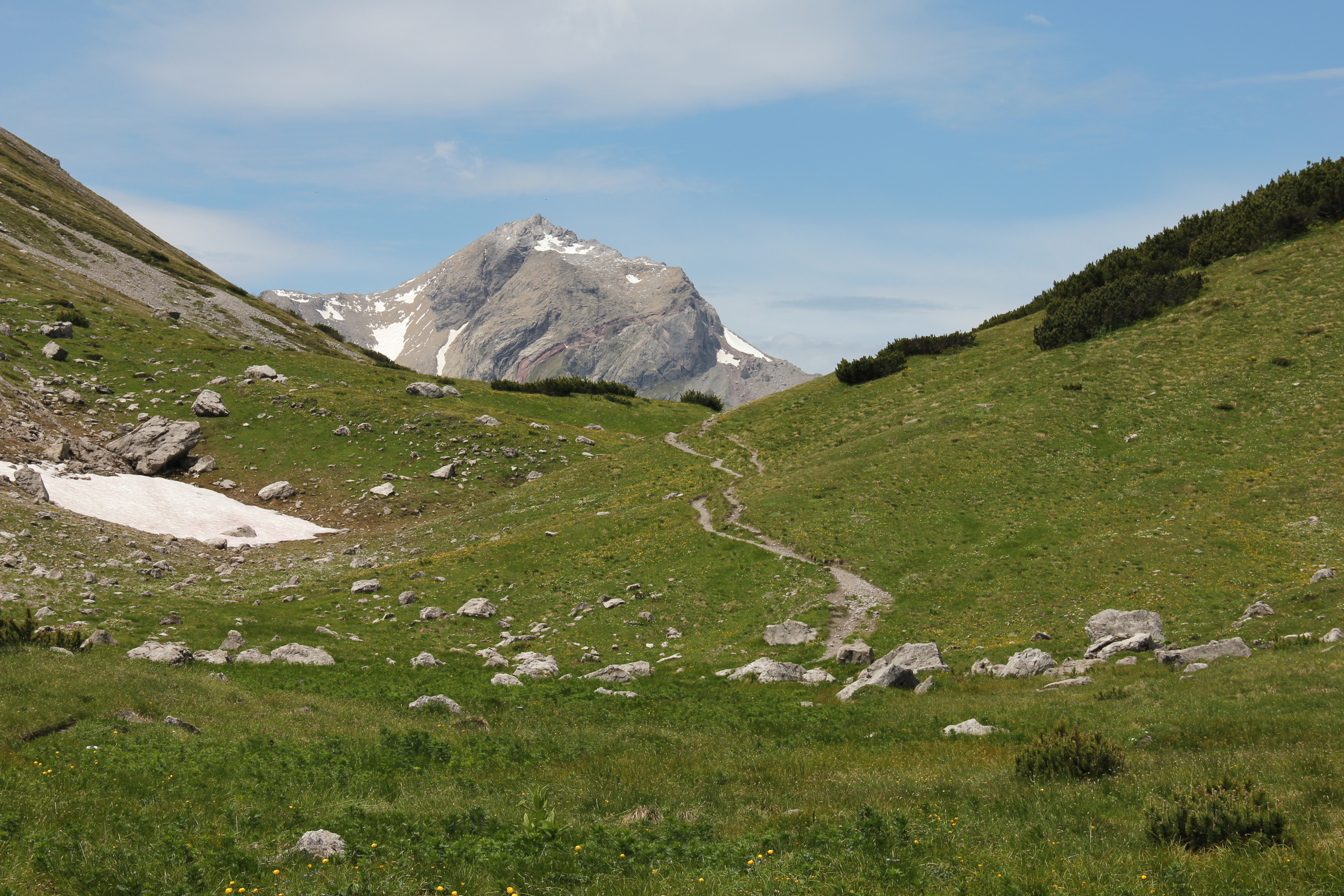 Am Saulajoch, Blick nach Westen
