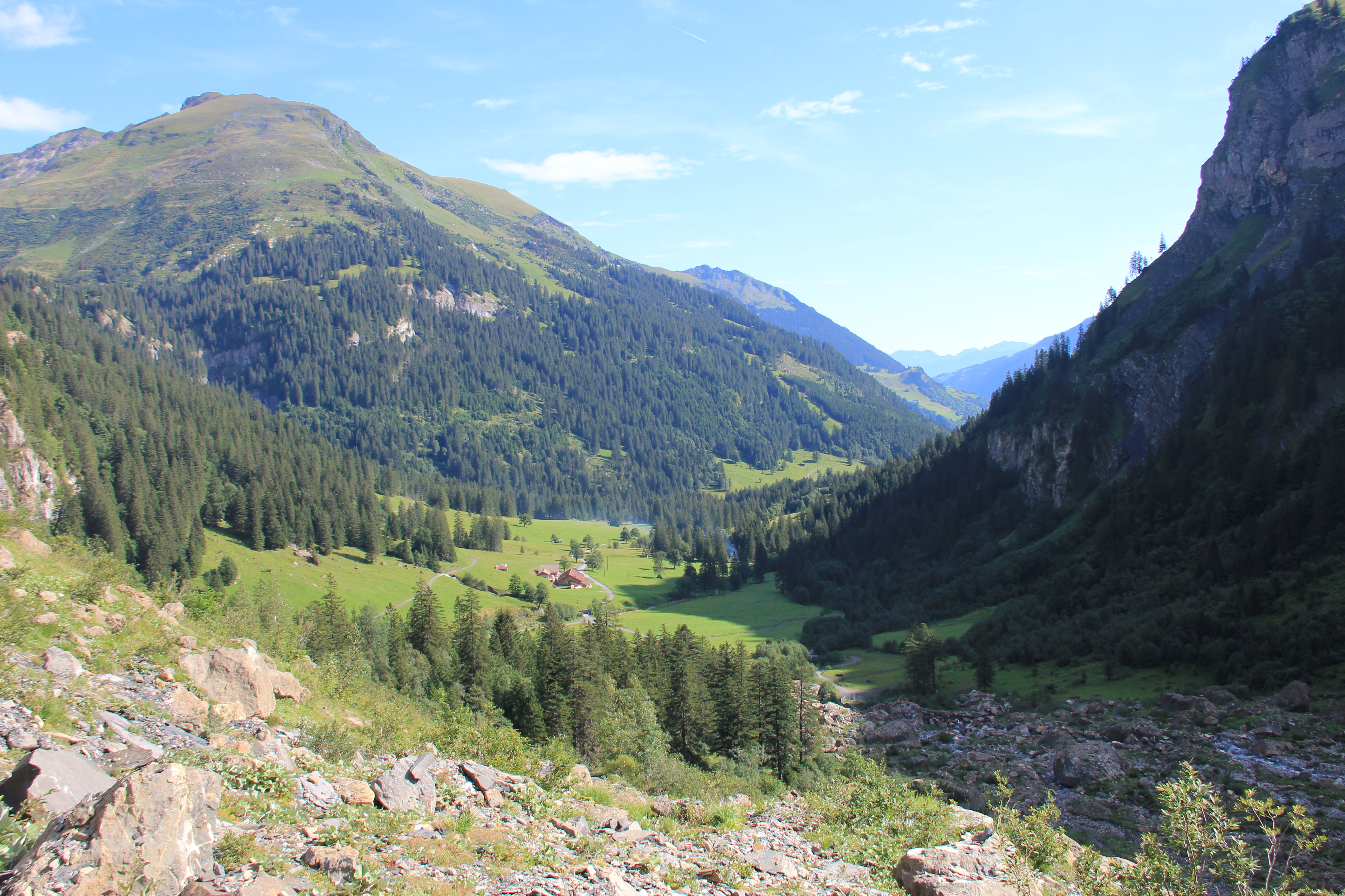 Rückblick ins Weisstannental