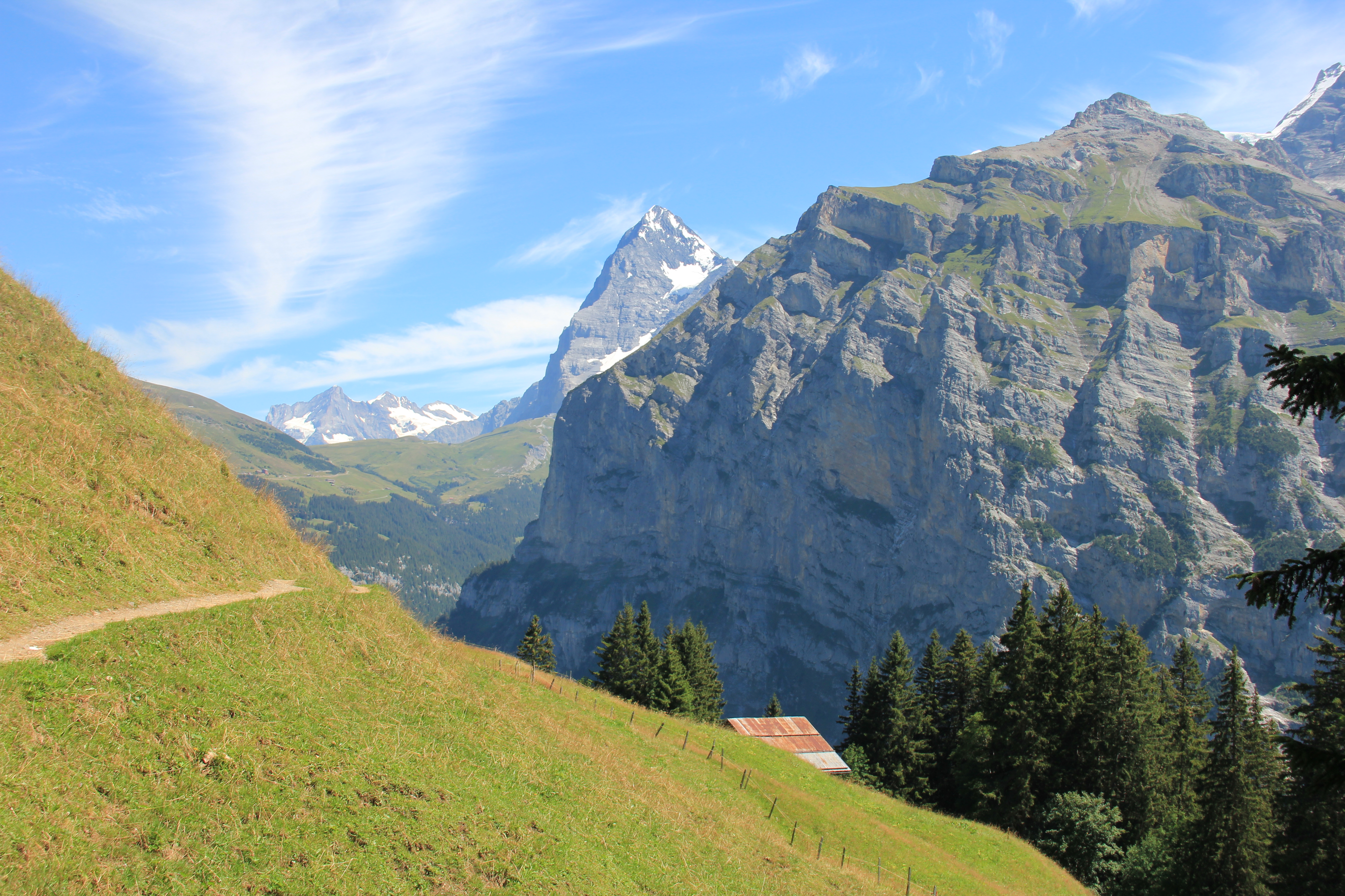 Rückblick zum Eiger