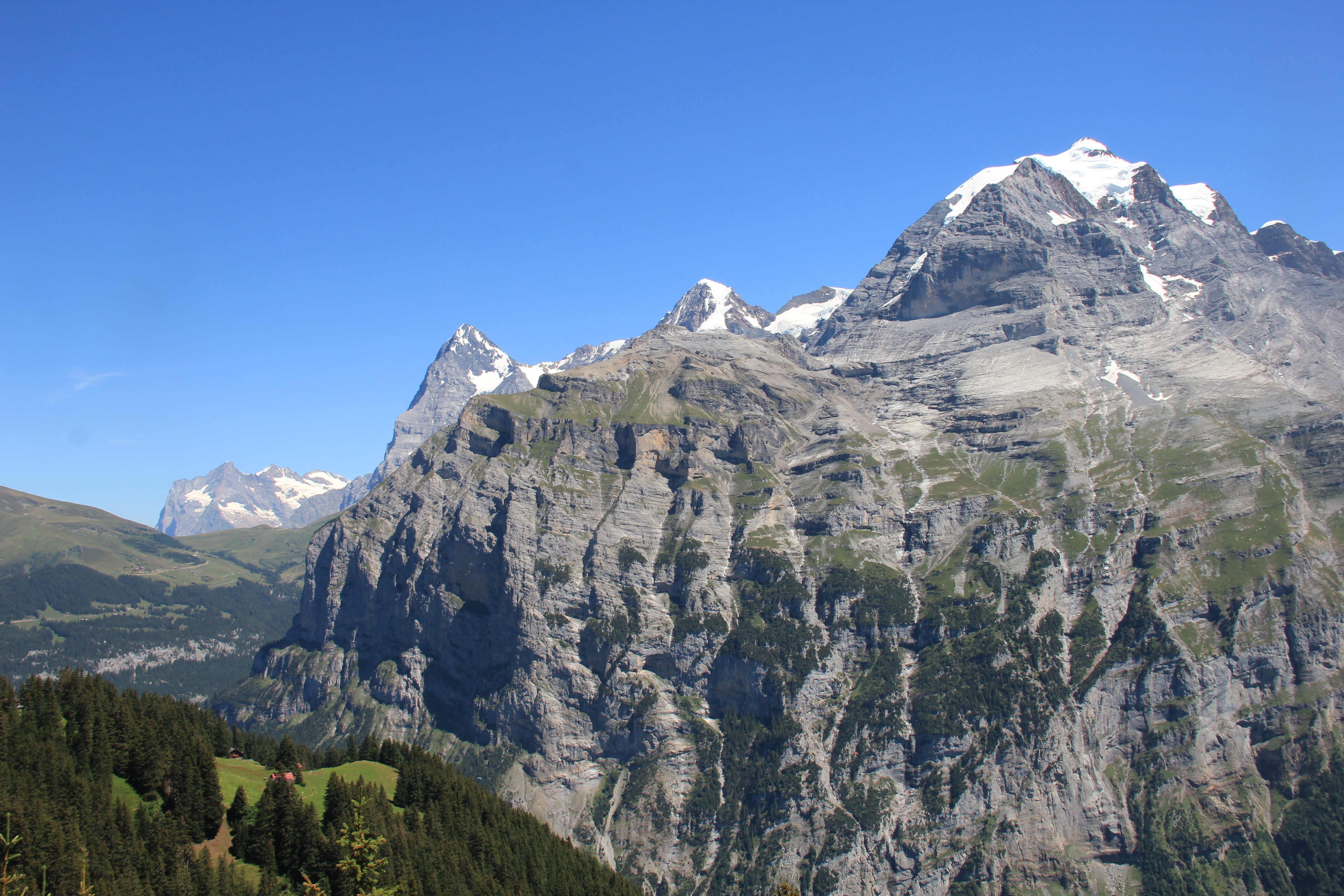 Wetterhorn, Eiger, Mönch und Jungfrau