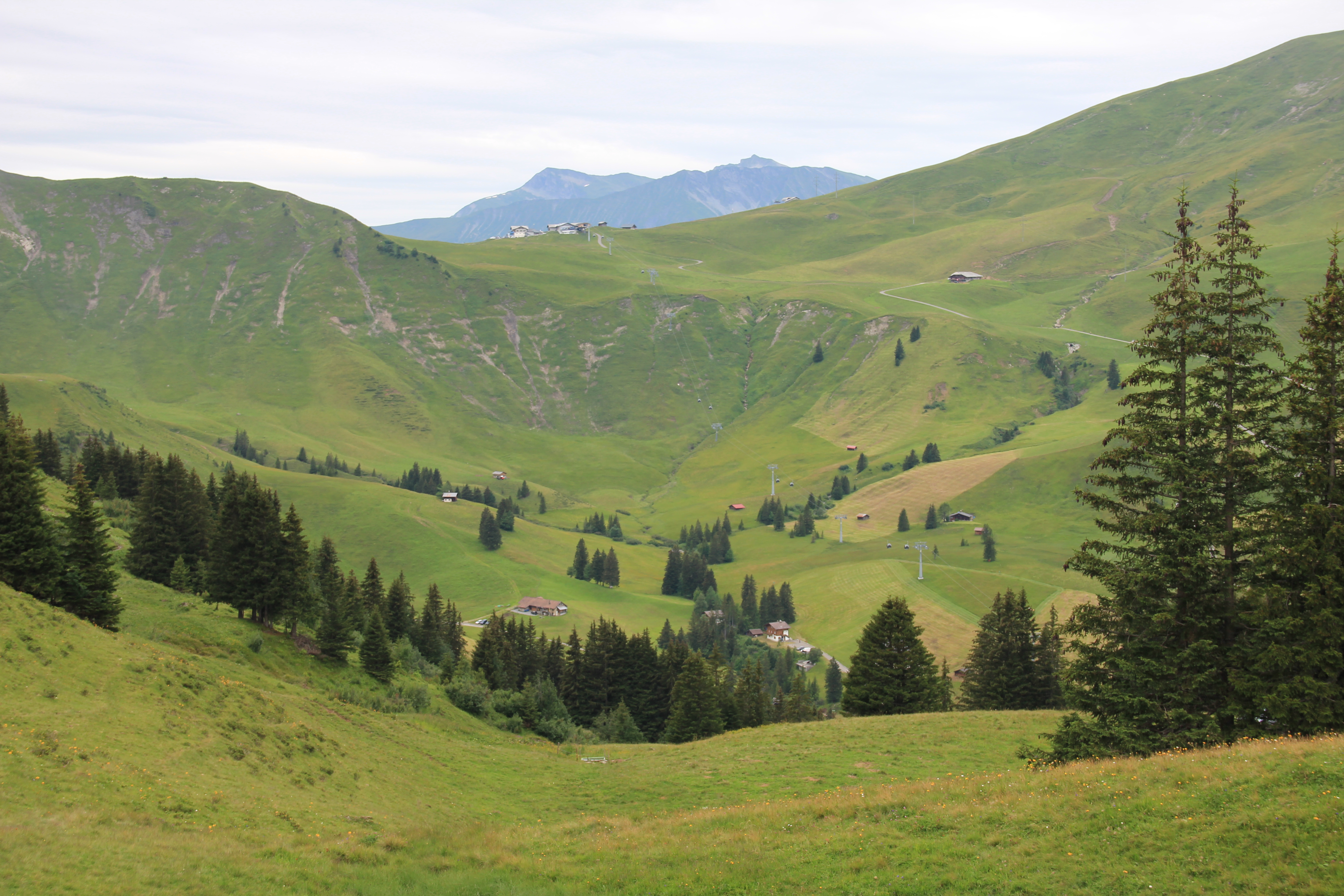 Blick zum Hahnenmoospass