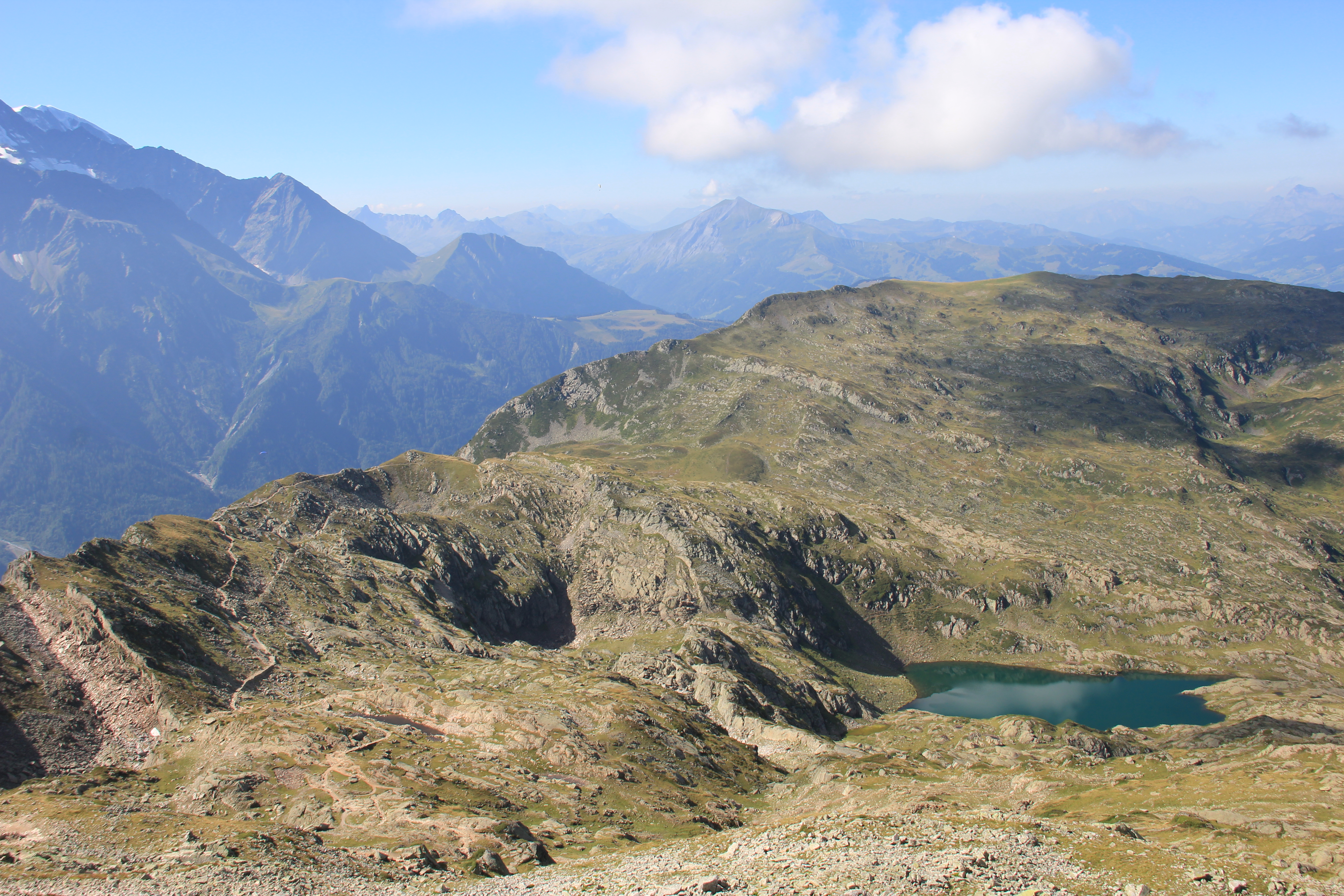 Abstieg zum Refuge de Bellachat, Lac du Br&eacute;vent