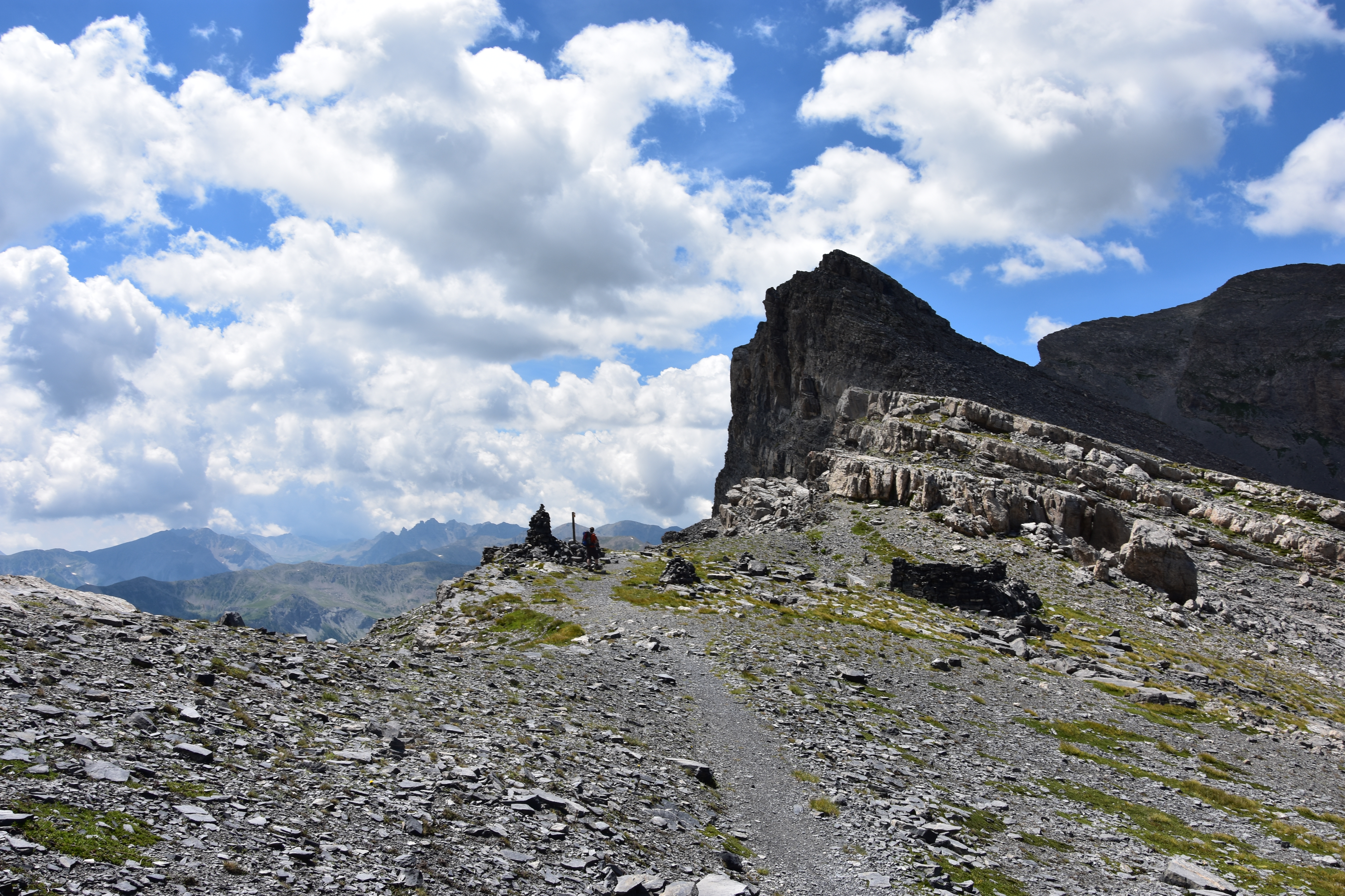 Der Pass ist erreicht.